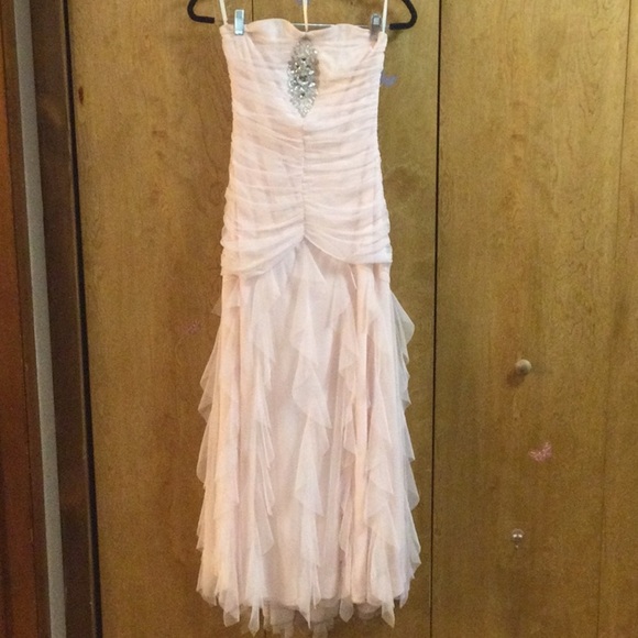 Jessica McClintock Pink Strapless Prom Dress - Picture 1 of 7